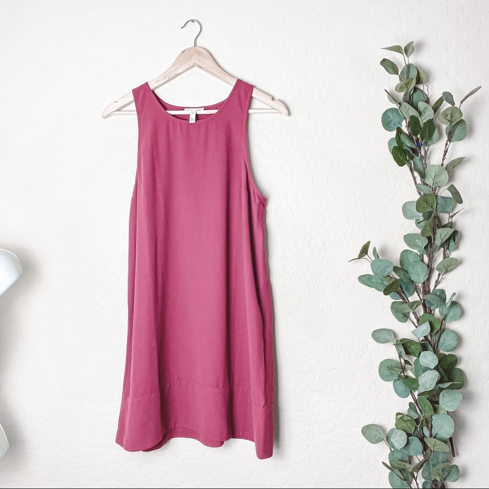 Leith Tank Dress Maroon Size Medium